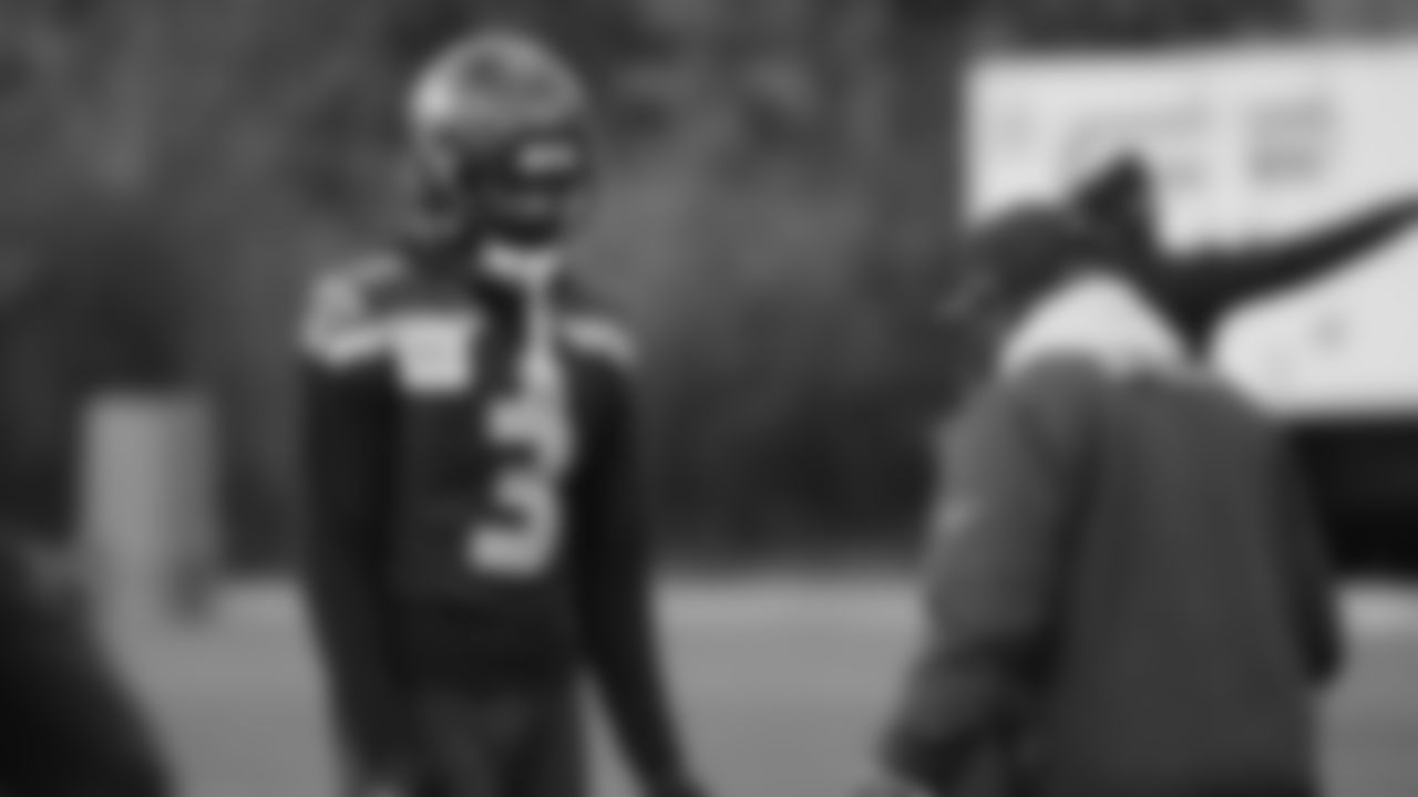 Seahawks safety Nick Emmanwori (3) practiced on Wednesday, December 24, 2025 at the Virginia Mason Athletic Center.