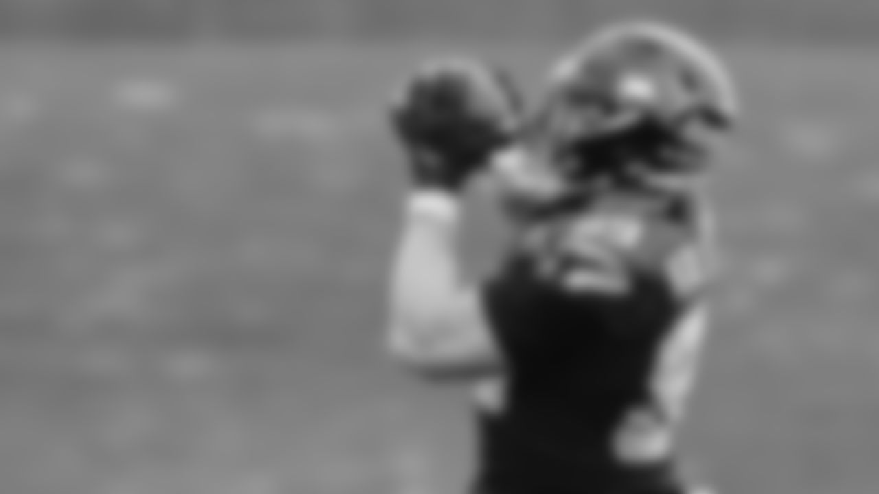 Seahawks tight end Nick Kallerup (89) practiced on Wednesday, January 14, 2026 at the Virginia Mason Athletic Center.