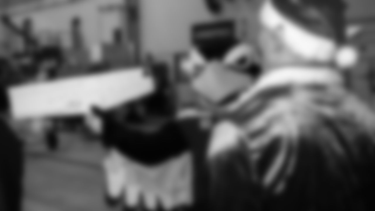 The Seahawks and Delta Air Lines hosted the annual Holiday in the Hangar event on December 2, 2025 to spread holiday cheer.