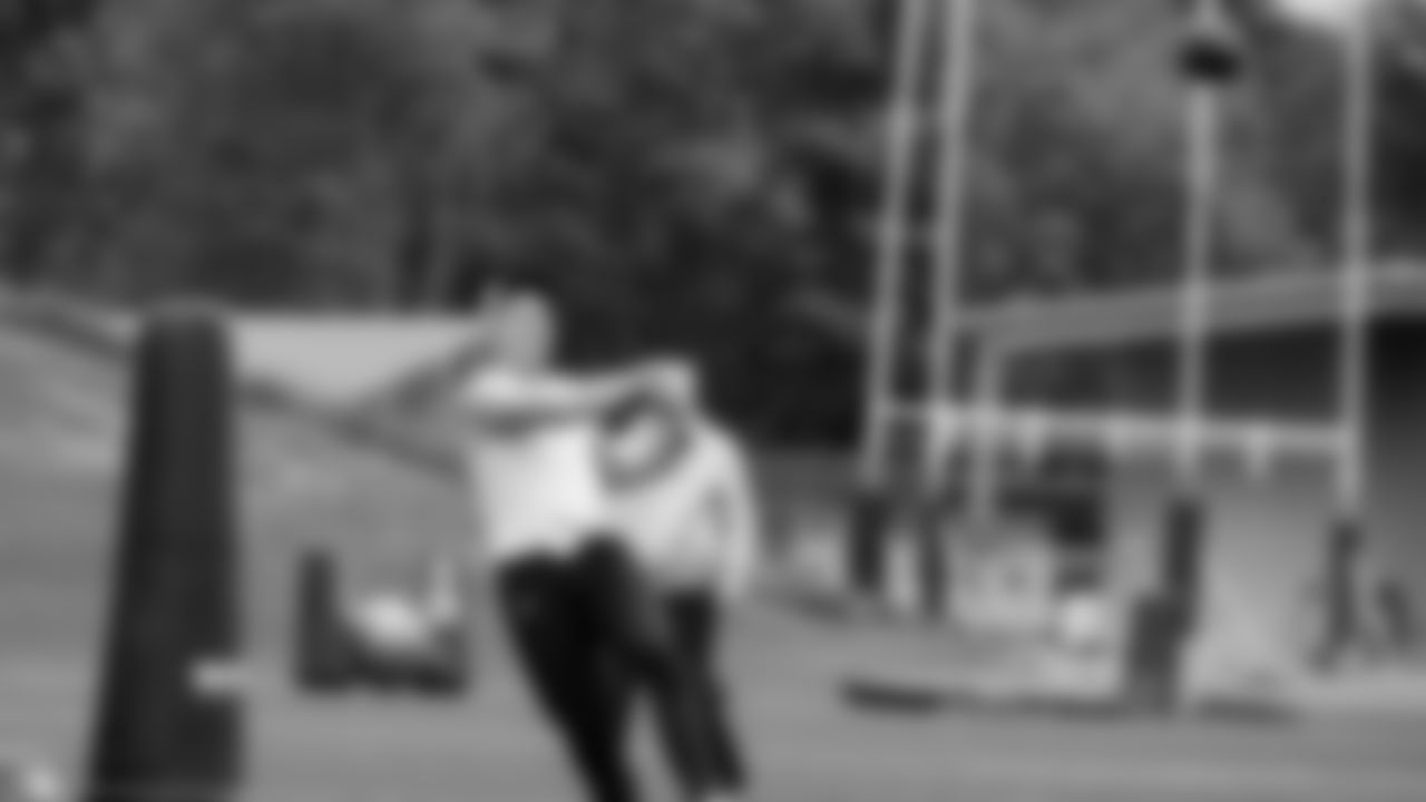 Seahawks quarterback Drew Lock (2) participated in the Seahawks 2025 offseason workout program.