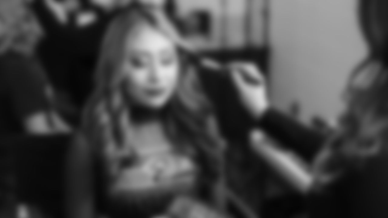 Seahawks Dancers Backstage in the NFC Championship on January 25, 2026.