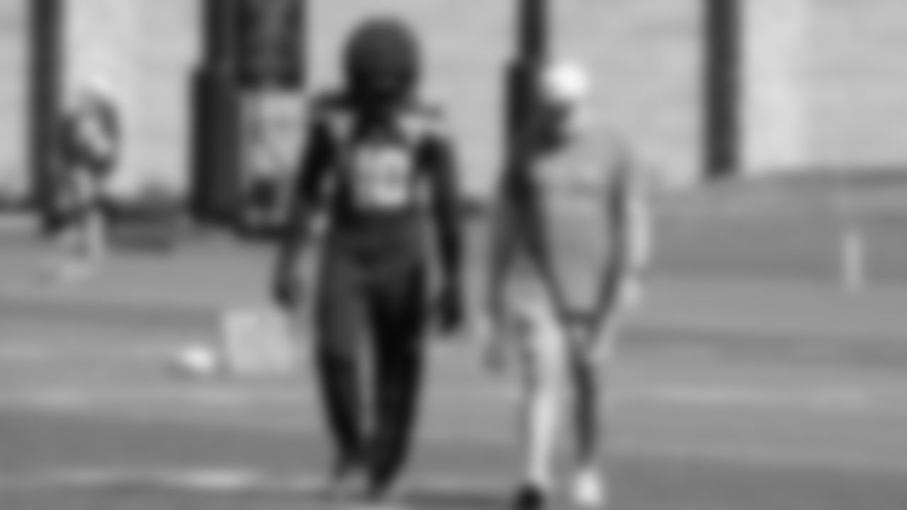 Seahawks linebacker Tyrice Knight (48) practiced on September 10, 2025 at the Virginia Mason Athletic Center.
