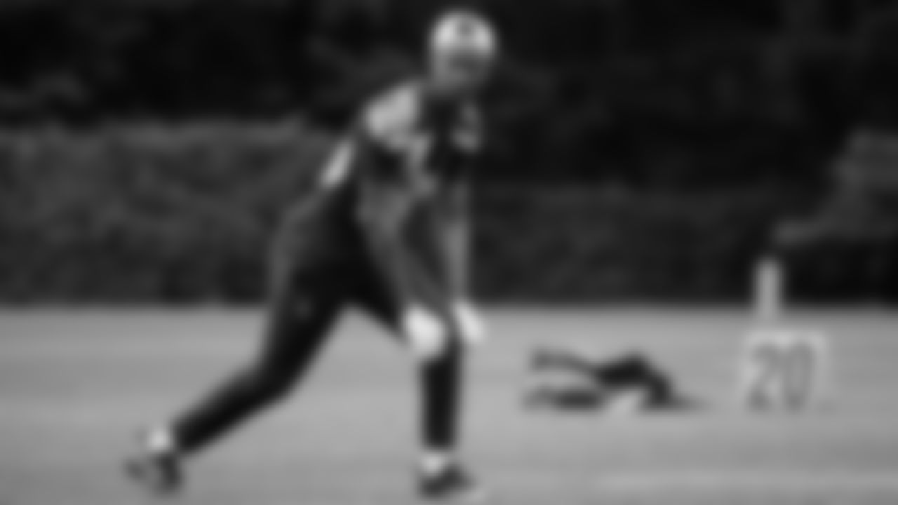 Seahawks wide receiver Ricky White III (86) participated in a workout on May 14, 2025 at the Virginia Mason Athletic Center.