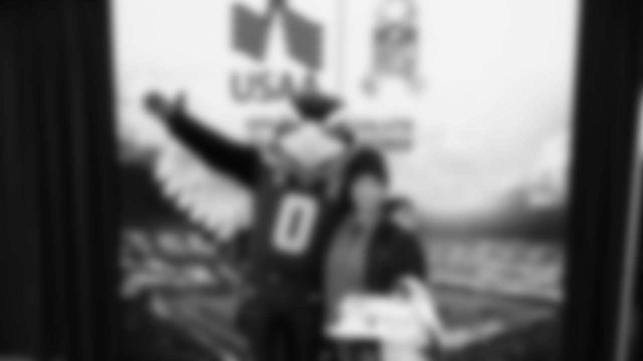 USAA's "Change of Command" event is to celebrate a different military service each year: rotating through the 5 branches -- Army, Airforce, Navy, Coast Guard, Marines.