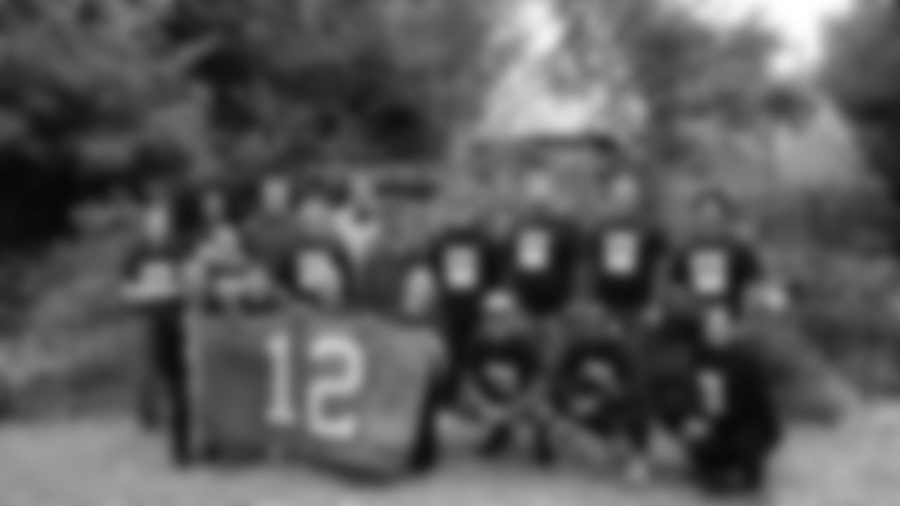Seahawks rookies and staff members volunteered at the Woodland Park Zoo on Friday, June 13, 2025 as part of the organization's annual teammate day of service.
