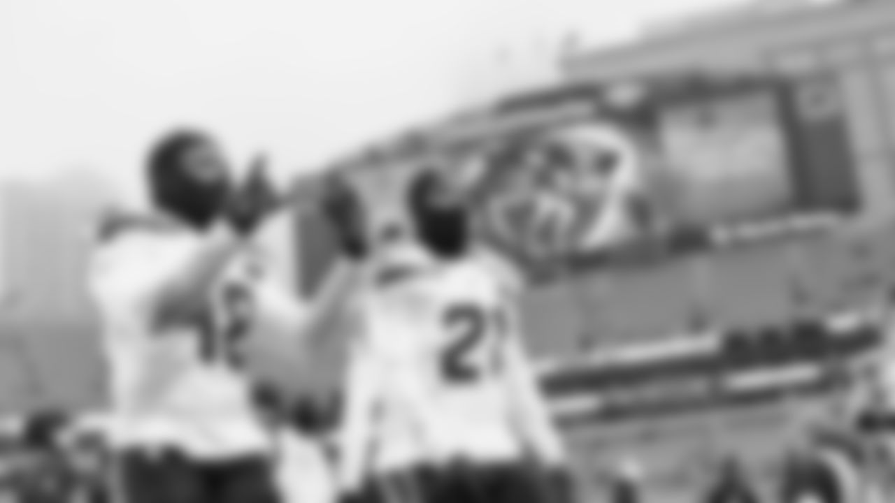 The Seahawks celebrated the 27-10 win vs. the Carolina Panthers at Bank of America Stadium.