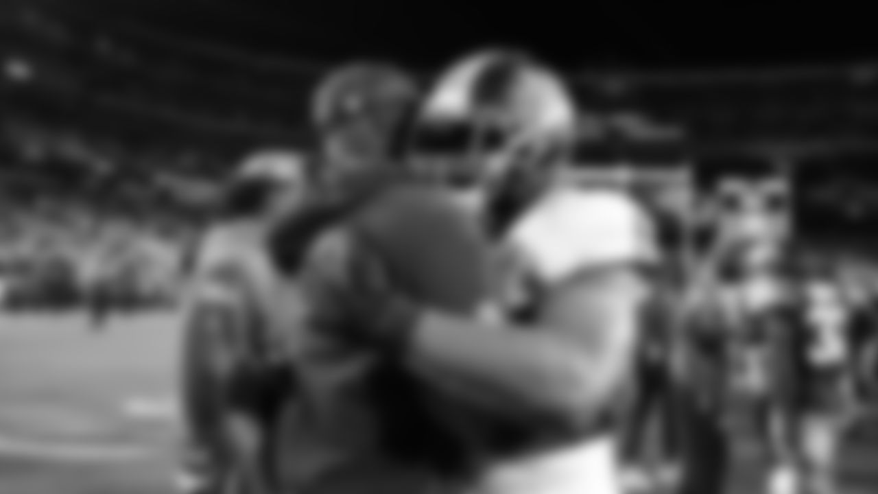 The Seahawks celebrated the victory over the Washington Commanders on Sunday Night Football at Northwest Stadium.