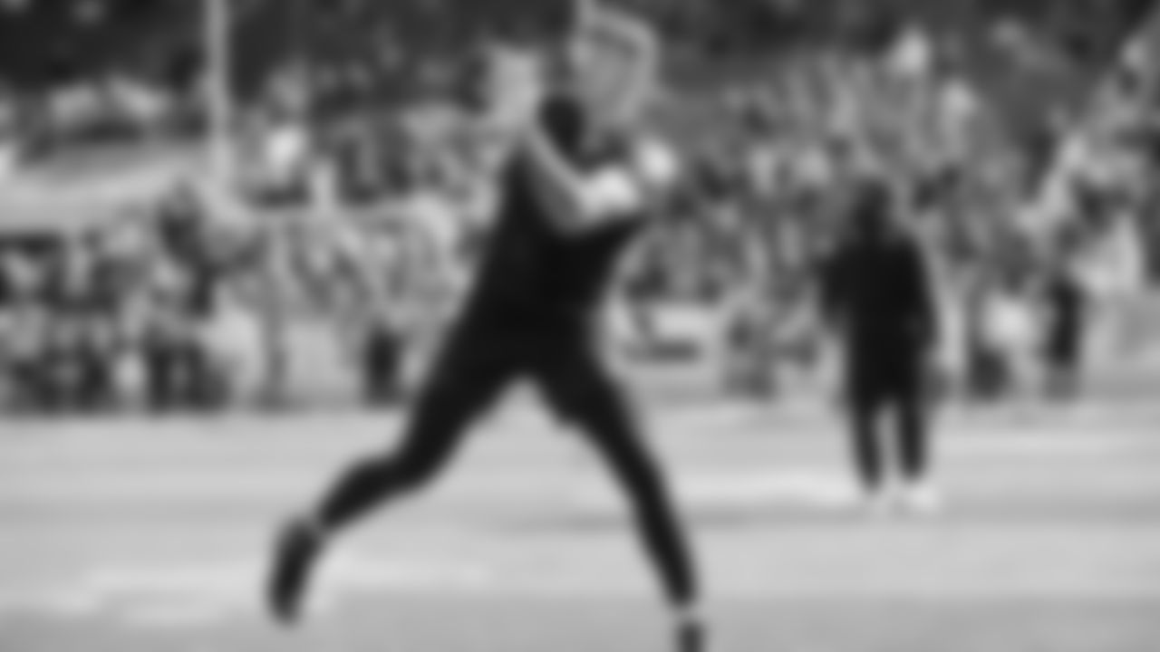 The Seahawks warm up ahead of Super Bowl LX vs. the Patriots at Levi's Stadium on Sunday, February 8, 2026.