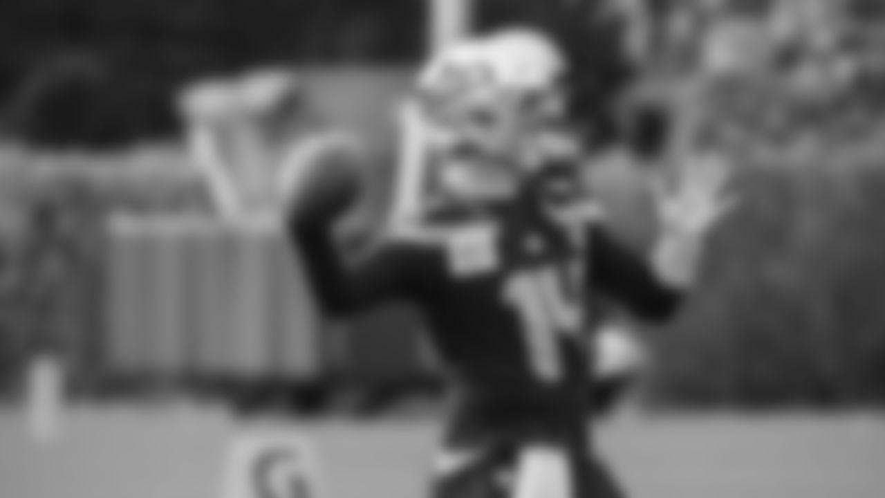 Seahawks quarterback Sam Darnold (14) practiced on Friday, October 31, 2025 at the Virginia Mason Athletic Center.