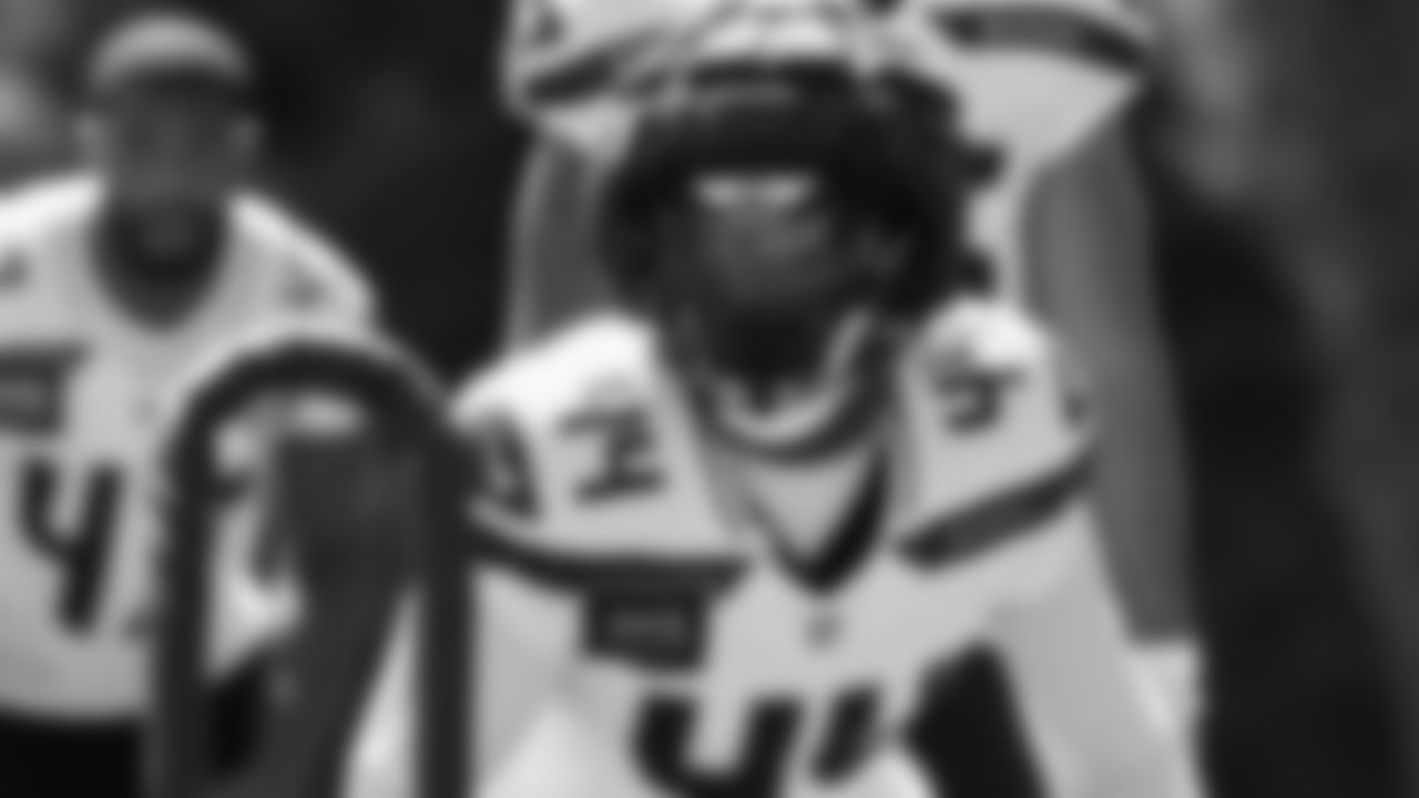 Seahawks linebacker Michael Dowell (44) practiced on August 12, 2025 at the Virginia Mason Athletic Center.