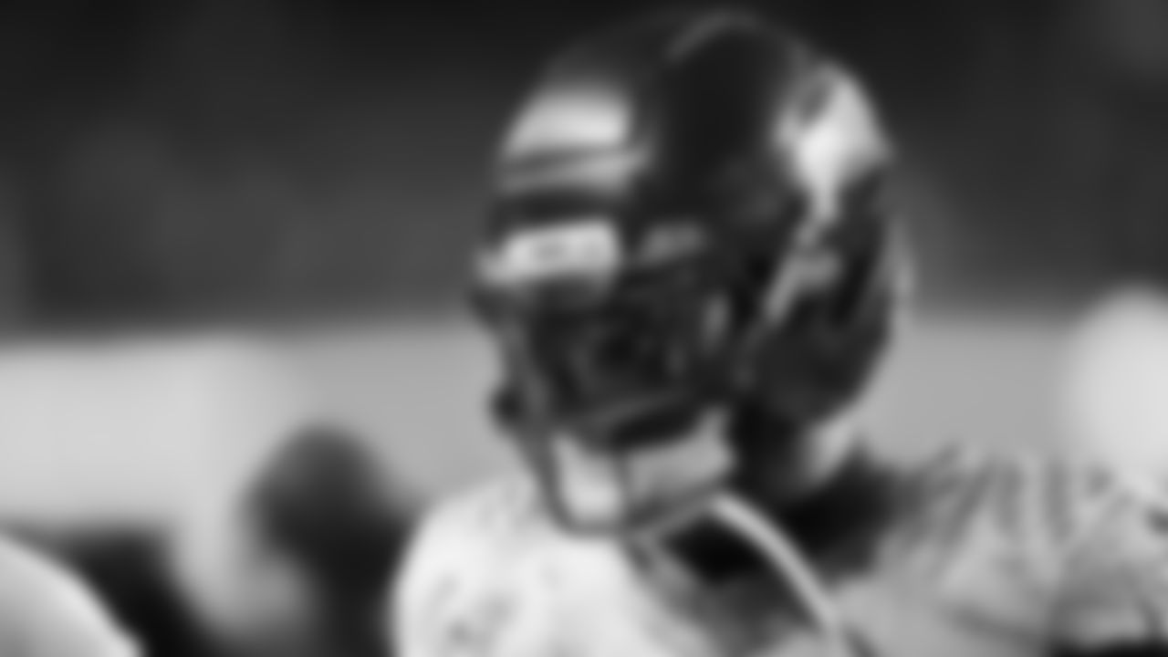 Seahawks wide receiver Cooper Kupp (10) warms up at Lumen Field for the Week 16 matchup vs. the L.A. Rams.