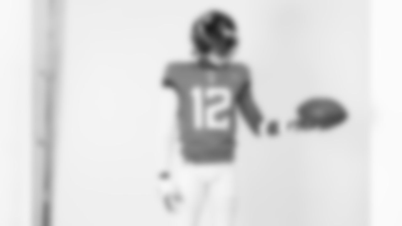 Jacksonville Jaguars defensive back and wide receiver Travis Hunter (12) poses for a portrait during the NFLPA Rookie Premiere on Saturday, May 17, 2025 in Thousand Oaks, Calif. (Ben Liebenberg/NFL)