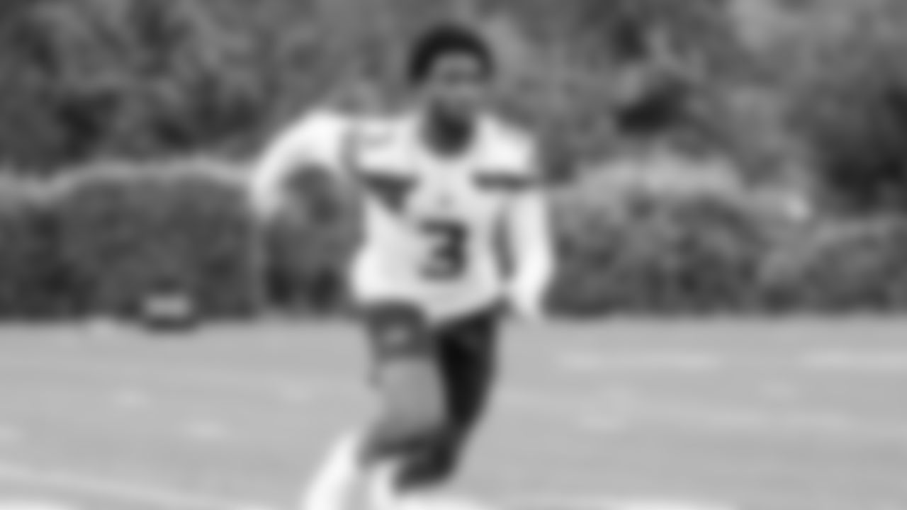 Seahawks safety Nick Emmanwori (3) participated in a workout on May 12, 2025 at the Virginia Mason Athletic Center.
