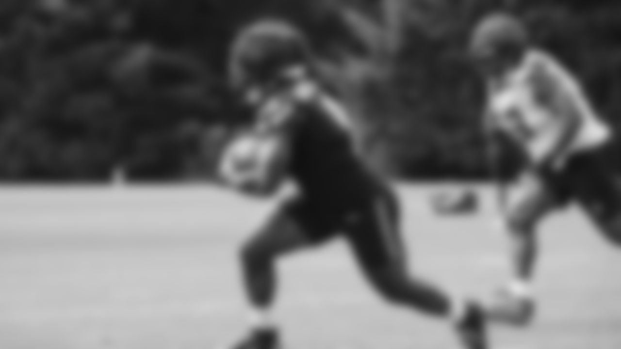 Seahawks running back Kenneth Walker III (9) practiced on August 5, 2025 at the Virginia Mason Athletic Center.
