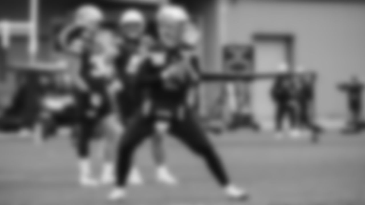 Seahawks quarterback Drew Lock (2) practiced on Thursday, October 30, 2025 at the Virginia Mason Athletic Center.