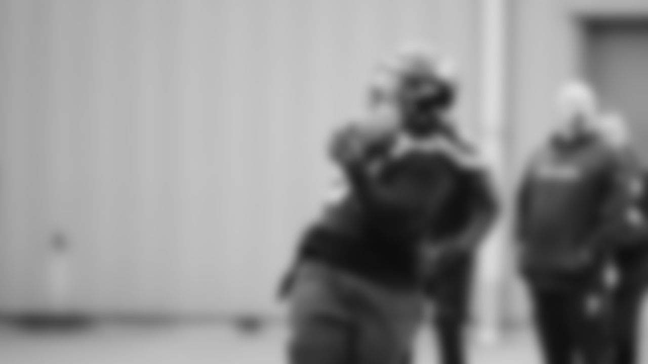 Seahawks defensive tackle Byron Murphy II (91) practiced on Wednesday, January 1, 2026 at the Virginia Mason Athletic Center.