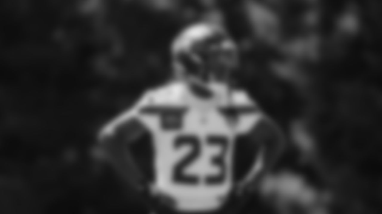 Seahawks safety D'Anthony Bell (23) practiced on day two of training camp on July 24, 2025 at the Virginia Mason Athletic Center.