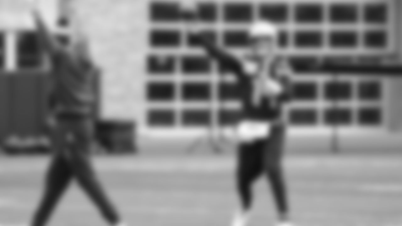 Seahawks quarterback Sam Darnold (14) practiced on Wednesday, November 26, 2025 at the Virginia Mason Athletic Center.