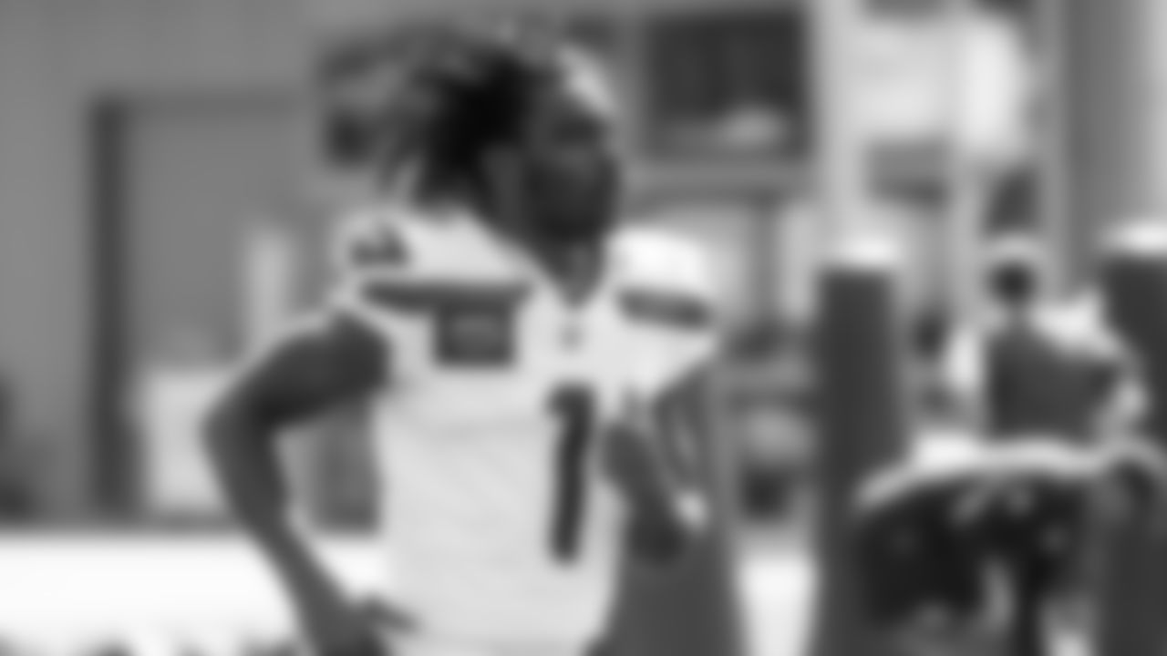 Seahawks cornerback Derion Kendrick (1) practiced on Wednesday, September 3, 2025 at the Virginia Mason Athletic Center.