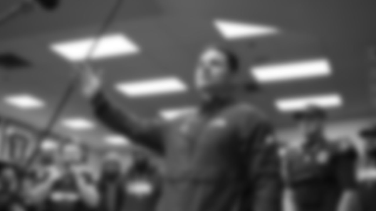 The Seahawks celebrated the 26-0 win vs. the Minnesota Vikings at Lumen Field on November 30, 2025.