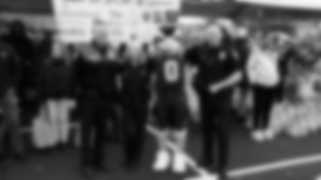 Seahawks Legend Marcus Trufant, quarterback Jalen Milroe, Blitz and the Seahawks Dancers participated in the Tacoma Police Department and Friends Thanksgiving Turkey Giveaway on November 18, 2025.