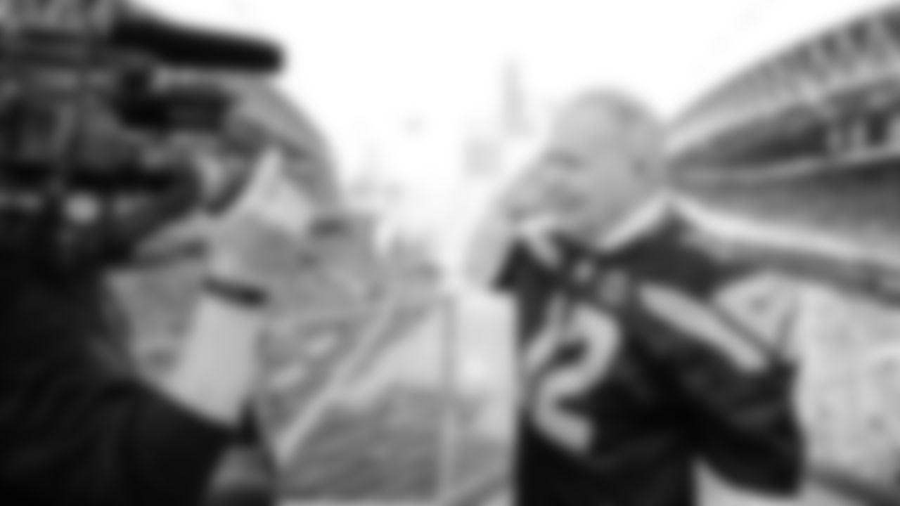 Brigadier General Richard Steve Ritchie "Cinco" of United States Air Force, raised the 12 Flag prior to kickoff of the Week 10 matchup vs. the Cardinals.