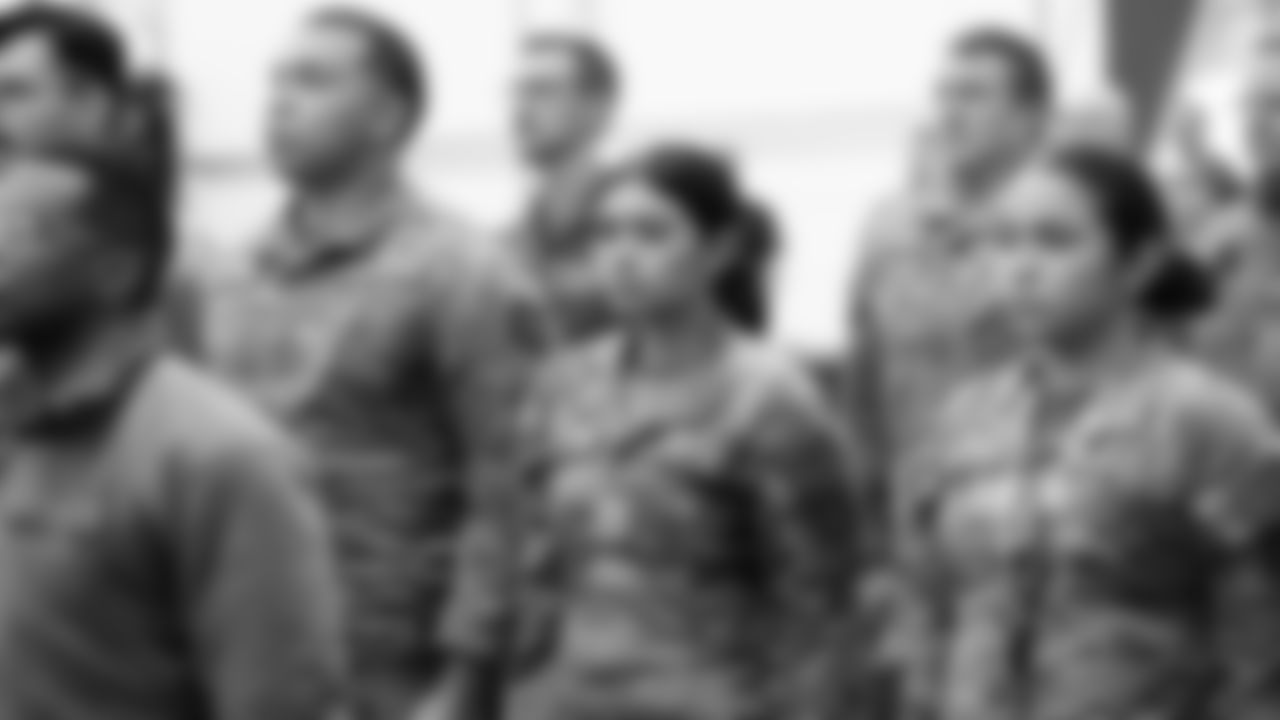 USAA's "Change of Command" event is to celebrate a different military service each year: rotating through the 5 branches -- Army, Airforce, Navy, Coast Guard, Marines.