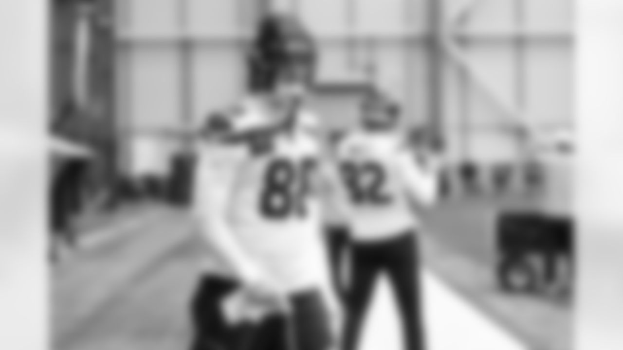 Seahawks tight end AJ Barner (88) practiced at the Virginia Mason Athletic Center on Thursday, January 2, 2025.