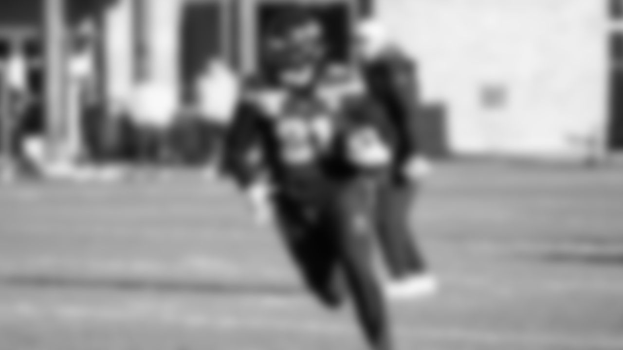 Seahawks tight end Eric Saubert (81) practiced on Wednesday, January 21, 2026 at the Virginia Mason Athletic Center.