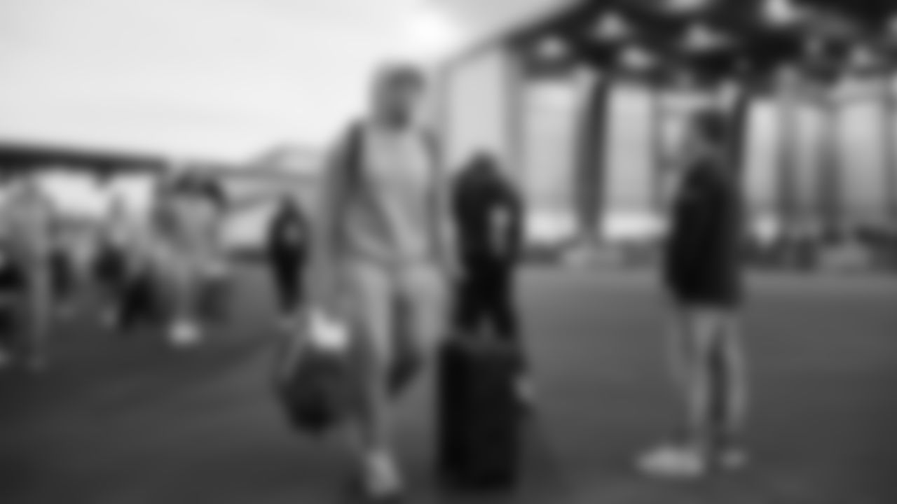 Seahawks linebacker Uchenna Nwosu (7) arrived in the Bay Area on Sunday, February 1, 2026.