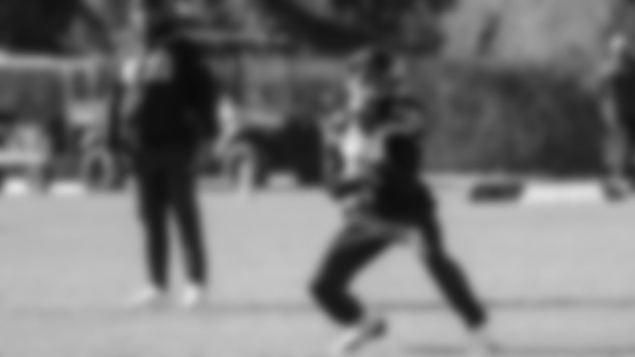 Seahawks wide receiver Courtney Jackson (84) practiced on Wednesday, January 21, 2026 at the Virginia Mason Athletic Center.