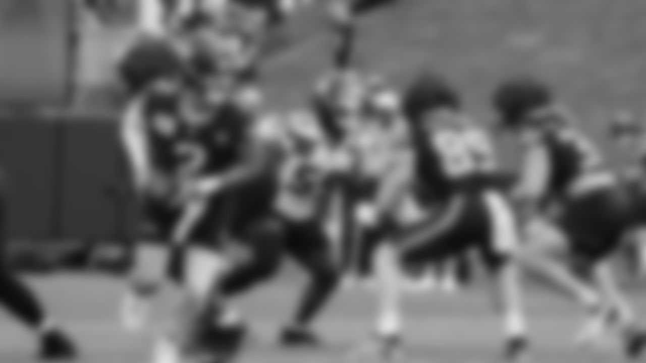 Seahawks quarterback Drew Lock (2) practiced on day three of training camp on July 25, 2025 at the Virginia Mason Athletic Center.