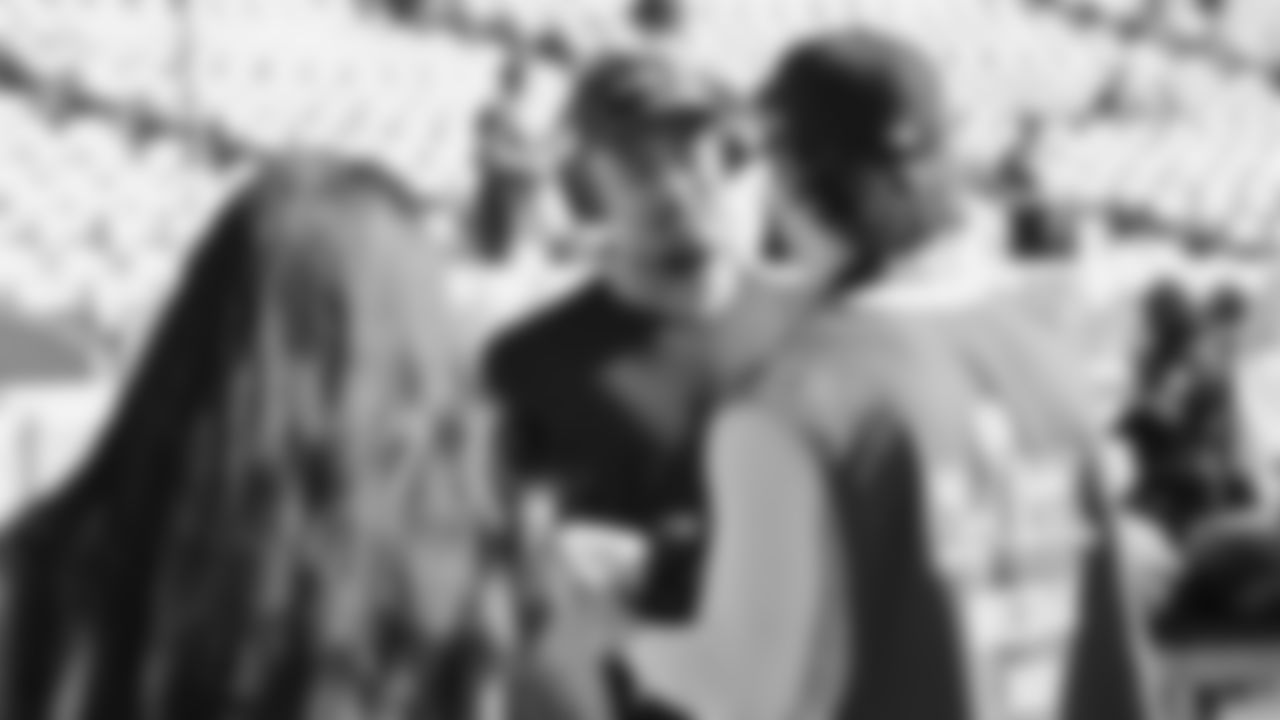 The Seahawks warm up ahead of Super Bowl LX vs. the Patriots at Levi's Stadium on Sunday, February 8, 2026.