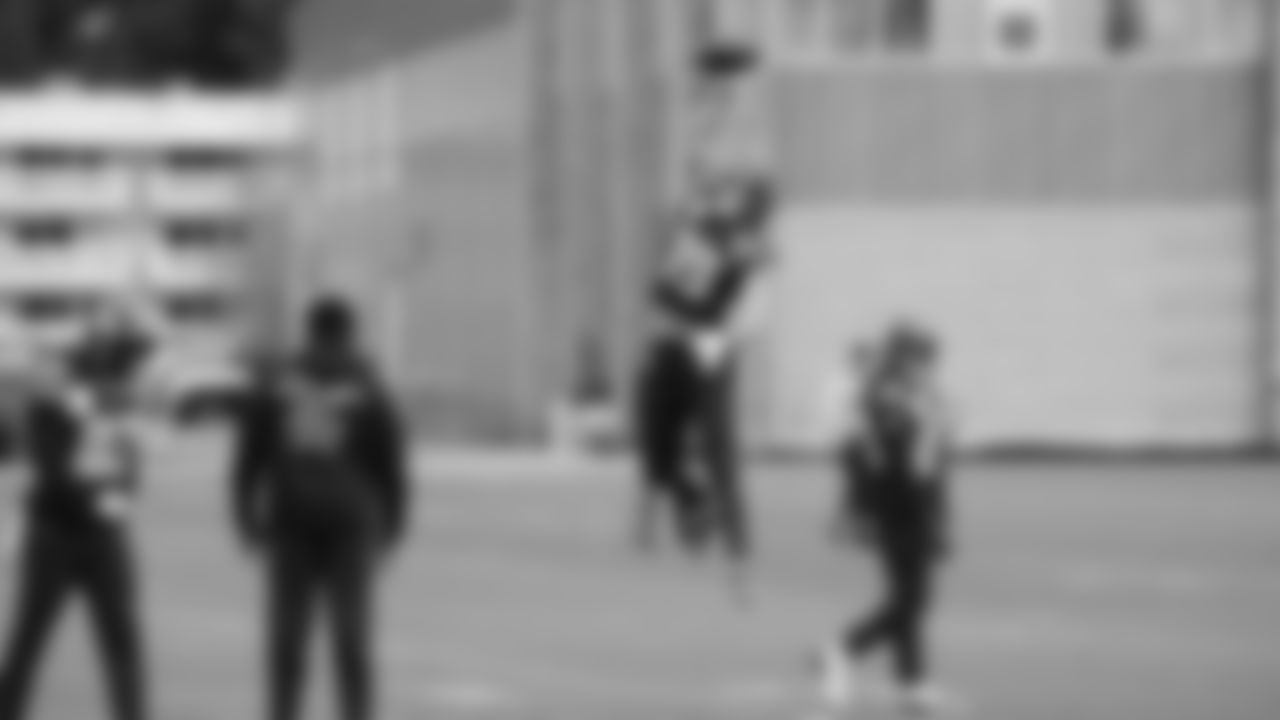 Seahawks wide receiver Jake Bobo (19) practiced on Thursday, January 8, 2026 at the Virginia Mason Athletic Center.