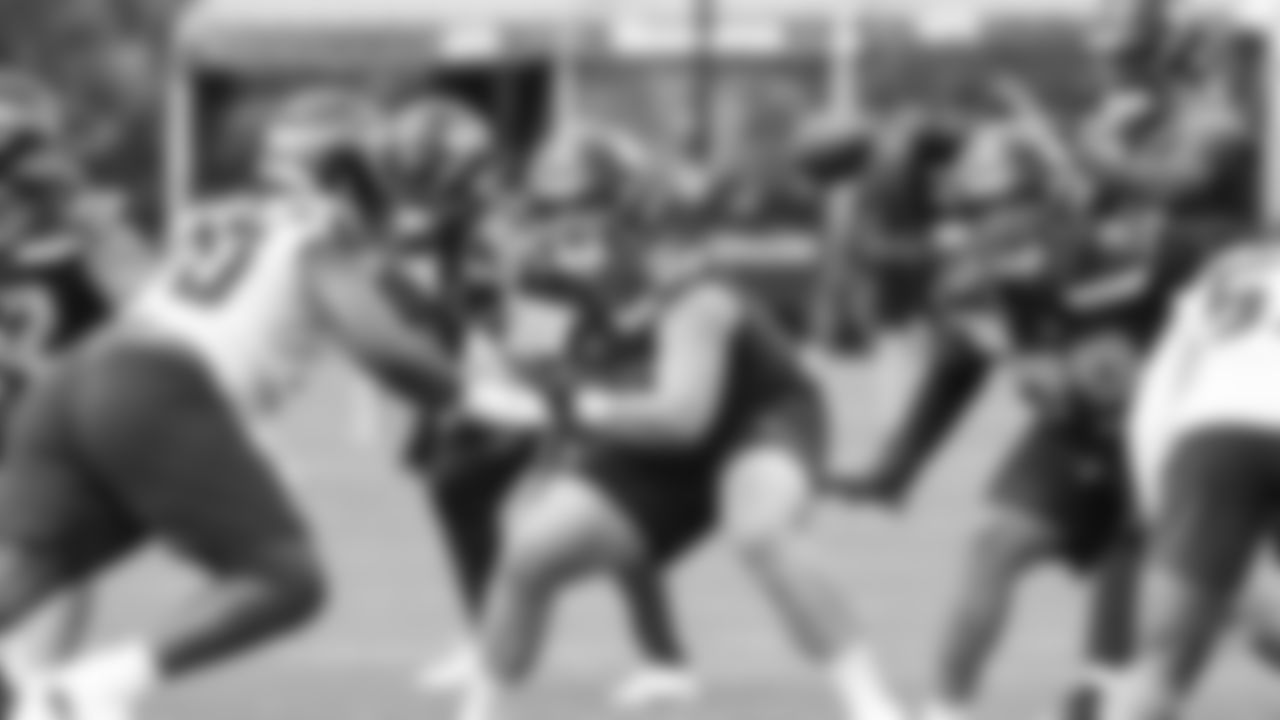 Seahawks guard Grey Zabel (76) participated in a workout on day five of OTAs on Wednesday, June 4, 2025 at the Virginia Mason Athletic Center.
