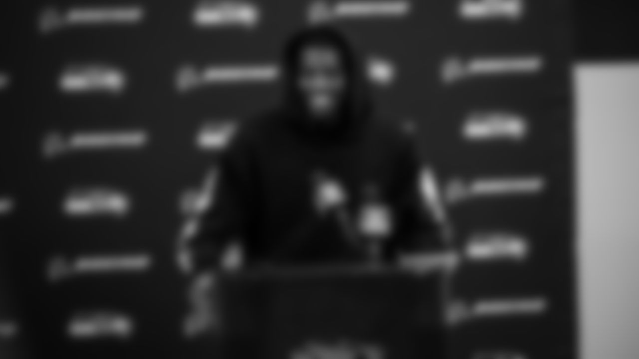 The Seahawks celebrated the 37-9 victory over the Falcons at Mercdes-Benz Stadium.