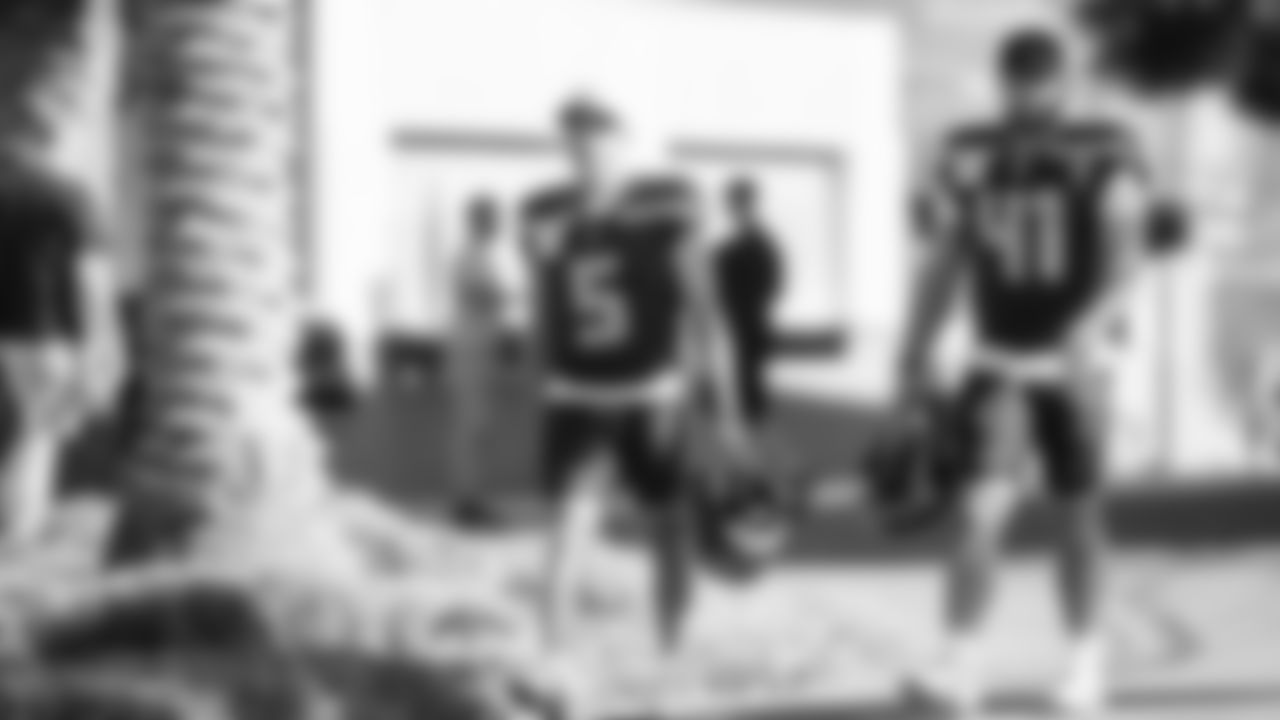 Seahawks kicker Jason Myers (5) practiced on Wednesday, February 4, 2026 in San Jose, California.