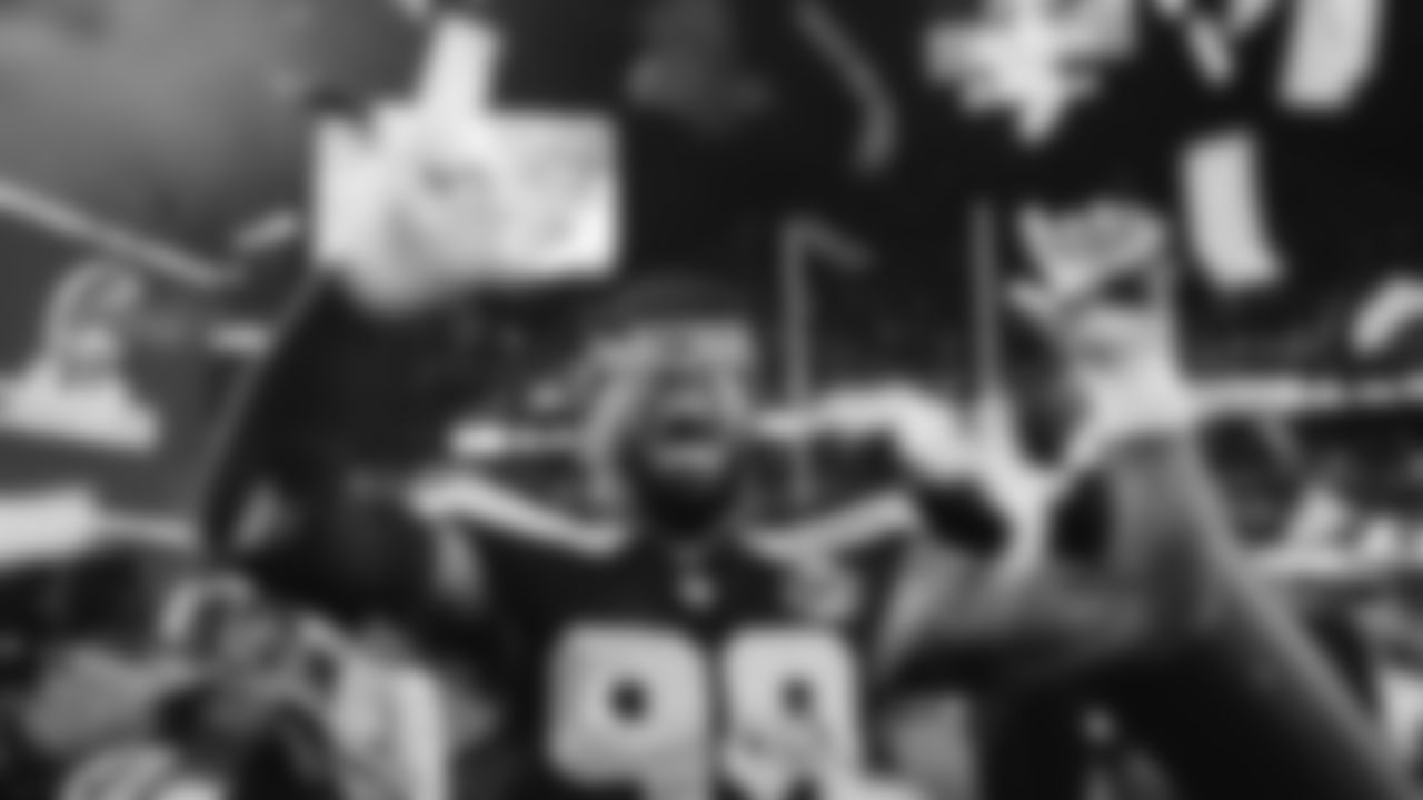 Seahawks defensive tackle Leonard Williams (99) vs. the Los Angeles Rams in the NFC Championship.