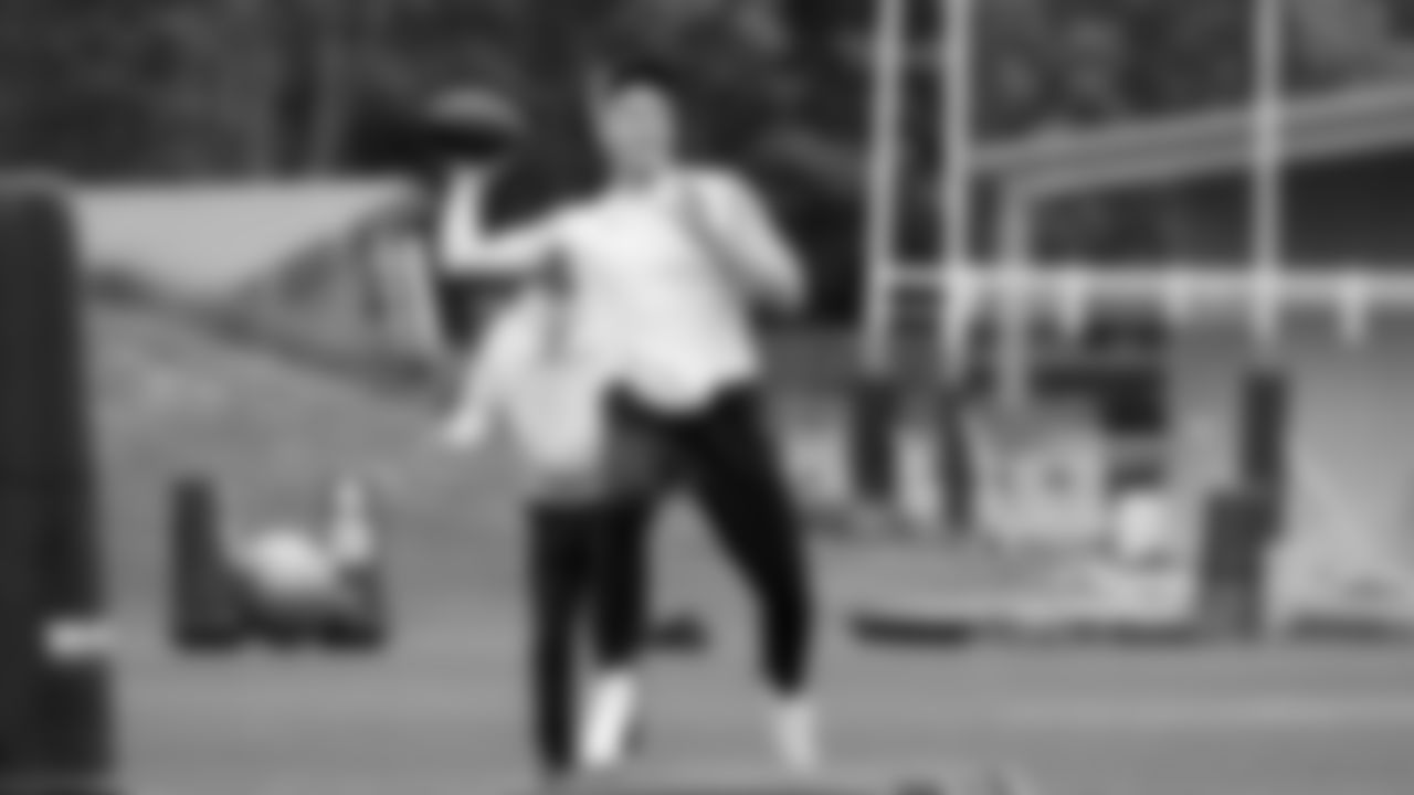 Seahawks quarterback Drew Lock (2) participated in a workout on May 14, 2025 at the Virginia Mason Athletic Center.