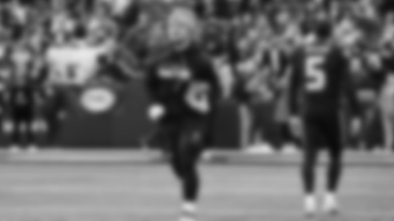 Seahawks running back George Holani (36) warms up at Lumen Field for the NFC Championship game vs. the Los Angeles Rams on Sunday, January 25, 2026.