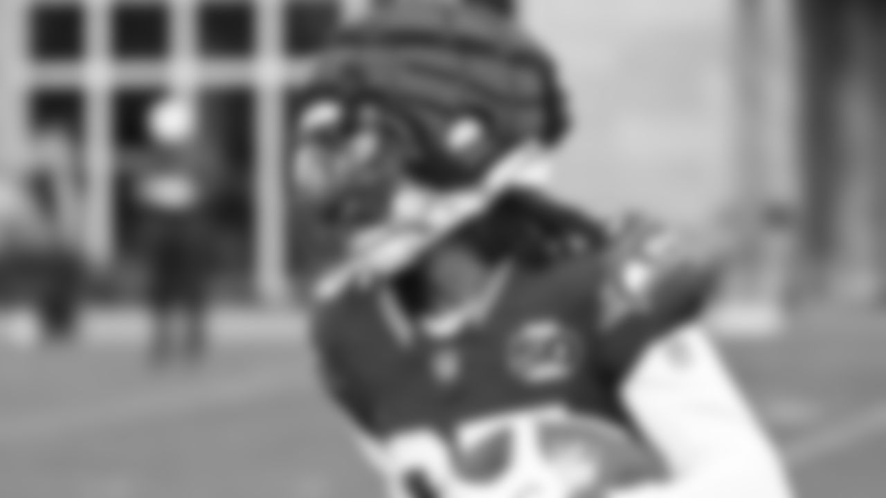 Seahawks wide receiver Tyrone Broden (85) practiced on Wednesday, October 29, 2025 at the Virginia Mason Athletic Center.