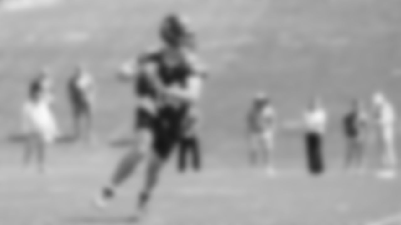 Seahawks quarterback Sam Darnold (14) participated in a workout on day two of minicamp on Wednesday, June 11, 2025 at the Virginia Mason Athletic Center.