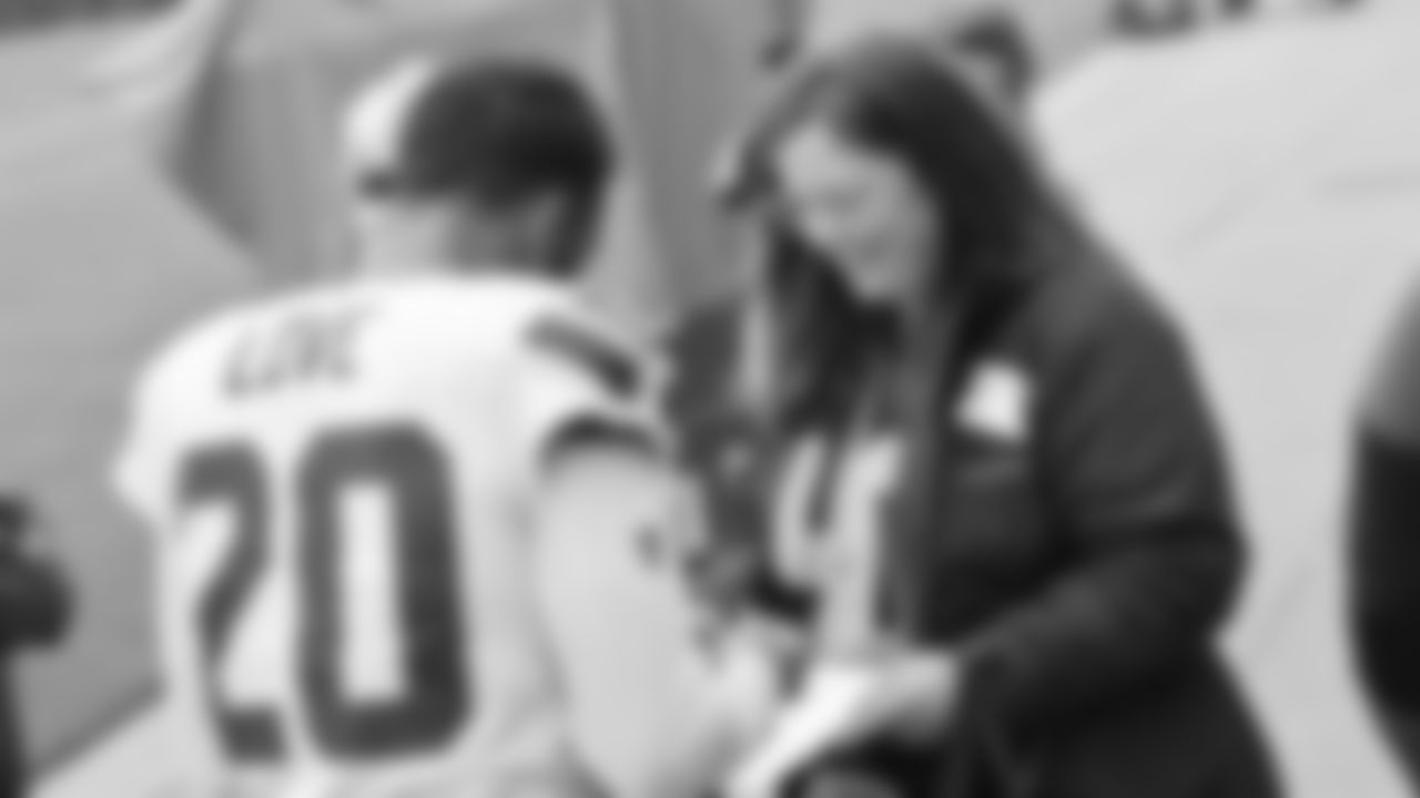 The Seahawks hosted six Virginia Mason Franciscan Health patients for practice on Thursday, October 16, 2025.