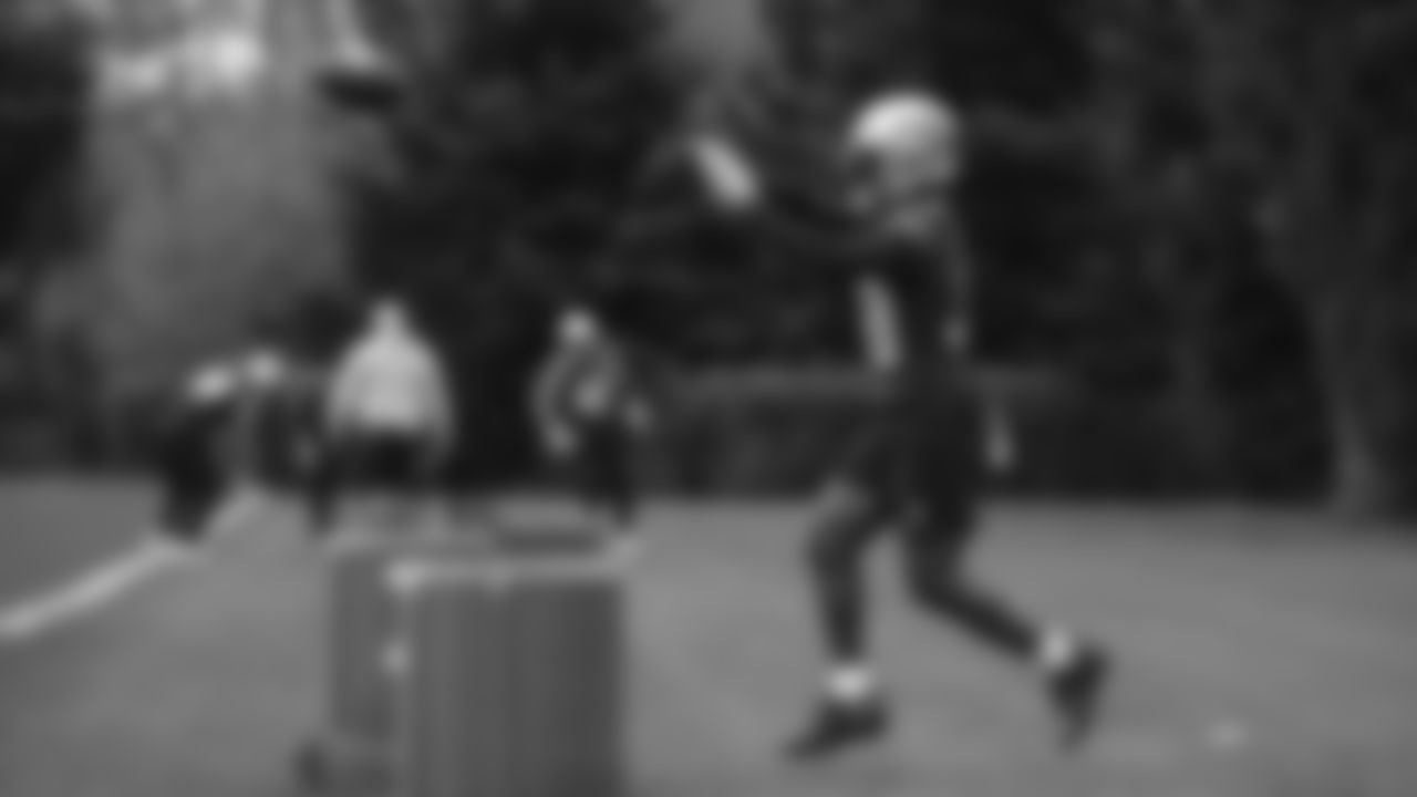 Seahawks running back Cam Akers (30) practiced on Wednesday, November 26, 2025 at the Virginia Mason Athletic Center.