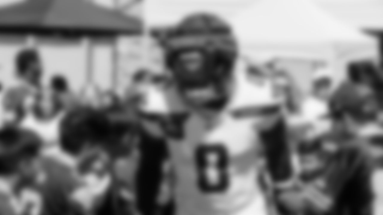 Seahawks defensive end DeMarcus Lawrence (0) practiced on August 12, 2025 at the Virginia Mason Athletic Center.