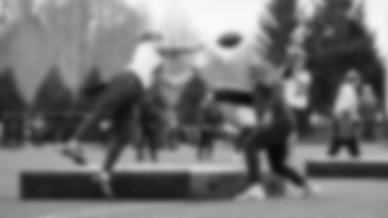 Seahawks wide receiver Jake Bobo (19) practiced on Tuesday, December, 23, 2025 at the Virginia Mason Athletic Center.