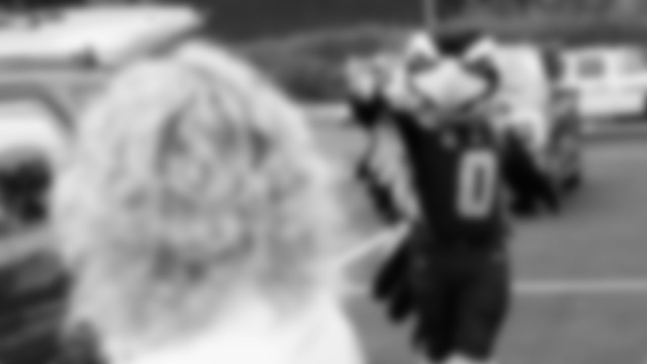 Seahawks Legend Marcus Trufant, quarterback Jalen Milroe, Blitz and the Seahawks Dancers participated in the Tacoma Police Department and Friends Thanksgiving Turkey Giveaway on November 18, 2025.