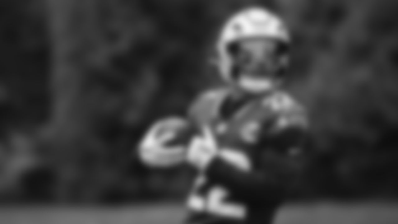 Seahawks running back Myles Gaskin (22) practiced on Thursday, October 30, 2025 at the Virginia Mason Athletic Center.