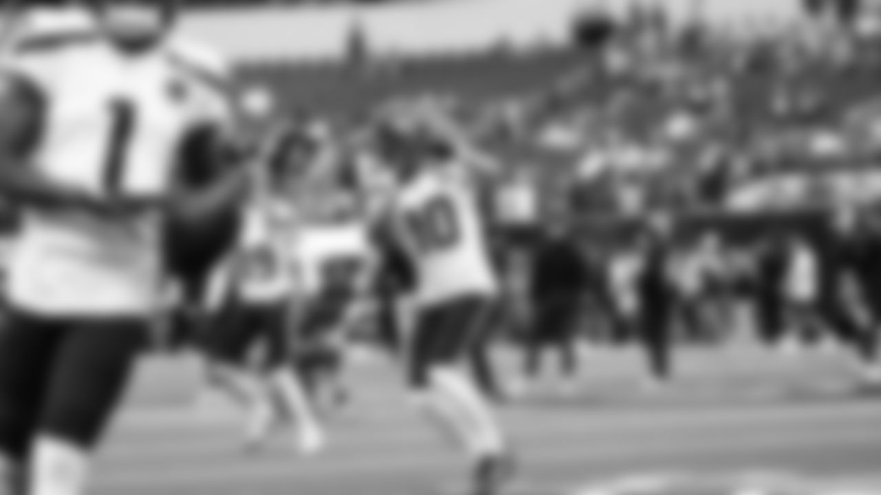 Seahawks wide receiver Cooper Kupp (10) during pregame warmups at SoFi Stadium for the Week 11 matchup at the L.A. Rams.