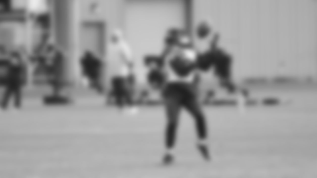 Seahawks wide receiver Courtney Jackson (84) practiced on Wednesday, December 24, 2025 at the Virginia Mason Athletic Center.